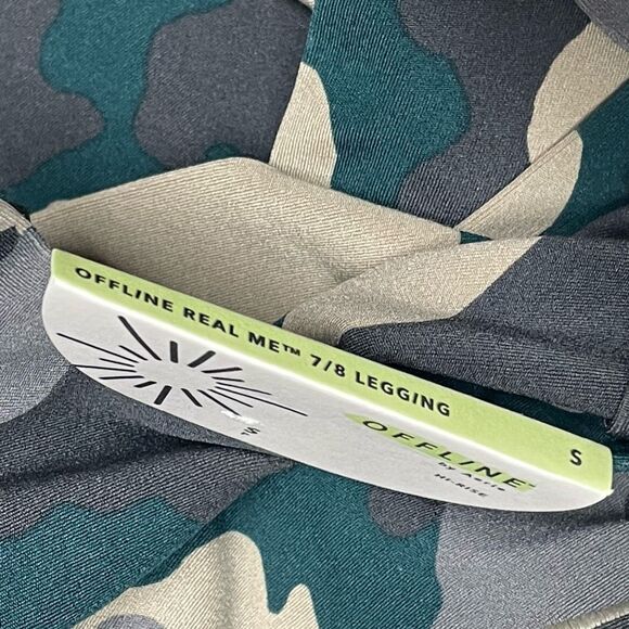 Aerie Offline Real Me Hi-Rise 7/8 Camo Cross Over Leggings - S N0383 - Picture 4 of 6